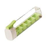 Maxbell Ice Cube Tray Leakproof Reusable Freezer Ice Tray for Cocktail Wine Iced Tea Green