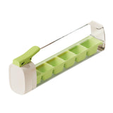 Maxbell Ice Cube Tray Leakproof Reusable Freezer Ice Tray for Cocktail Wine Iced Tea Green