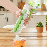 Maxbell Ice Cube Tray Leakproof Reusable Freezer Ice Tray for Cocktail Wine Iced Tea Green