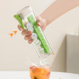 Maxbell Ice Cube Tray Leakproof Reusable Freezer Ice Tray for Cocktail Wine Iced Tea Green