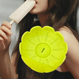 Maxbell Popsicle Holder Decor Decorative Silicone Drip Catcher for Boys Party Summer Yellow