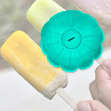 Maxbell Popsicle Holder Decor Decorative Silicone Drip Catcher for Boys Party Summer Green