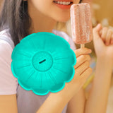Maxbell Popsicle Holder Decor Decorative Silicone Drip Catcher for Boys Party Summer Green