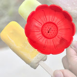 Maxbell Popsicle Holder Decor Decorative Silicone Drip Catcher for Boys Party Summer Red