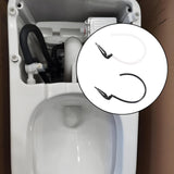 Maxbell Toilet Refill Tube and Clamp Water Saving High Performance Toilet Repair Kit White