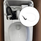 Maxbell Toilet Refill Tube and Clamp Water Saving High Performance Toilet Repair Kit White