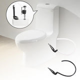 Maxbell Toilet Refill Tube and Clamp Water Saving High Performance Toilet Repair Kit White