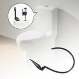 Maxbell Toilet Refill Tube and Clamp Water Saving High Performance Toilet Repair Kit Black