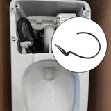 Maxbell Toilet Refill Tube and Clamp Water Saving High Performance Toilet Repair Kit Black