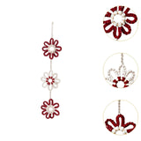 Maxbell Wall Hanging Bohemian Woven Wall Art for Farmhouse Girls Bedroom Baby Shower Red