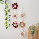 Maxbell Wall Hanging Bohemian Woven Wall Art for Farmhouse Girls Bedroom Baby Shower Red