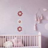 Maxbell Wall Hanging Bohemian Woven Wall Art for Farmhouse Girls Bedroom Baby Shower Red