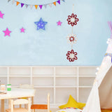 Maxbell Wall Hanging Bohemian Woven Wall Art for Farmhouse Girls Bedroom Baby Shower Red