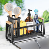 Maxbell Sponge Holder for Kitchen Sink Dish Soap Dispenser for Home Hotel Restaurant Black