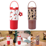 Maxbell Insulated Water Bottle Leakproof Cartoon 23oz for Beverage Smoothie Iced Tea Red