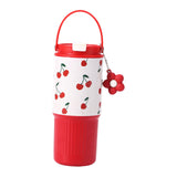 Maxbell Insulated Water Bottle Leakproof Cartoon 23oz for Beverage Smoothie Iced Tea Red