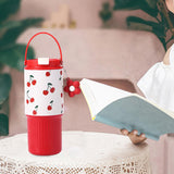 Maxbell Insulated Water Bottle Leakproof Cartoon 23oz for Beverage Smoothie Iced Tea Red