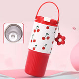 Maxbell Insulated Water Bottle Leakproof Cartoon 23oz for Beverage Smoothie Iced Tea Red