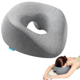 Maxbell Face Down Pillow with Washable Cover Massage Pillow for Home Relaxation Rest Gray