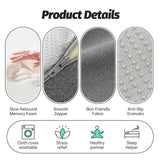 Maxbell Face Down Pillow with Washable Cover Massage Pillow for Home Relaxation Rest Gray