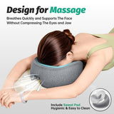 Maxbell Face Down Pillow with Washable Cover Massage Pillow for Home Relaxation Rest Gray