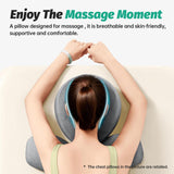 Maxbell Face Down Pillow with Washable Cover Massage Pillow for Home Relaxation Rest Gray