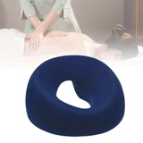 Maxbell Face Down Pillow with Washable Cover Massage Pillow for Home Relaxation Rest Navy Blue
