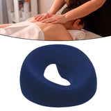 Maxbell Face Down Pillow with Washable Cover Massage Pillow for Home Relaxation Rest Navy Blue