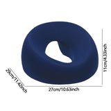 Maxbell Face Down Pillow with Washable Cover Massage Pillow for Home Relaxation Rest Navy Blue