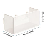 Maxbell Under Desk Storage Basket Simple Organizer Bin for Dining Room Handbag Books Large