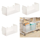 Maxbell Under Desk Storage Basket Simple Organizer Bin for Dining Room Handbag Books Large