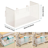 Maxbell Under Desk Storage Basket Simple Organizer Bin for Dining Room Handbag Books Small