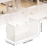 Maxbell Under Desk Storage Basket Simple Organizer Bin for Dining Room Handbag Books Small
