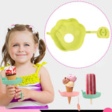 Maxbell Children's Silicone Popsicle Holder Ice Cream Holder for Home Party Birthday Yellow