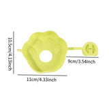 Maxbell Children's Silicone Popsicle Holder Ice Cream Holder for Home Party Birthday Yellow