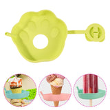 Maxbell Children's Silicone Popsicle Holder Ice Cream Holder for Home Party Birthday Yellow