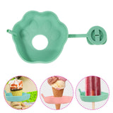 Maxbell Children's Silicone Popsicle Holder Ice Cream Holder for Home Party Birthday Green