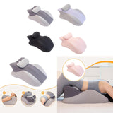 Maxbell Prone Pillow Headrest Memory Foam Wedge for Reading Back Neck Abdomen Adults Dark Gray