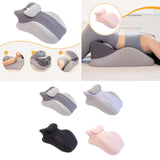 Maxbell Prone Pillow Headrest Memory Foam Wedge for Reading Back Neck Abdomen Adults Dark Gray