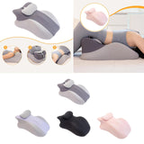 Maxbell Prone Pillow Headrest Memory Foam Wedge for Reading Back Neck Abdomen Adults Dark Gray