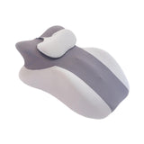 Maxbell Prone Pillow Headrest Memory Foam Wedge for Reading Back Neck Abdomen Adults Dark Gray