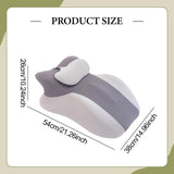 Maxbell Prone Pillow Headrest Memory Foam Wedge for Reading Back Neck Abdomen Adults Dark Gray