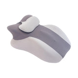 Maxbell Prone Pillow Headrest Memory Foam Wedge for Reading Back Neck Abdomen Adults Dark Gray