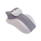 Maxbell Prone Pillow Headrest Memory Foam Wedge for Reading Back Neck Abdomen Adults Dark Gray