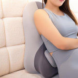 Maxbell Prone Pillow Headrest Memory Foam Wedge for Reading Back Neck Abdomen Adults Light Gray