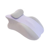 Maxbell Prone Pillow Headrest Memory Foam Wedge for Reading Back Neck Abdomen Adults Light Gray
