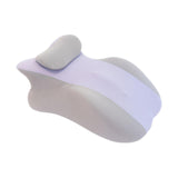 Maxbell Prone Pillow Headrest Memory Foam Wedge for Reading Back Neck Abdomen Adults Light Gray