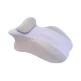 Maxbell Prone Pillow Headrest Memory Foam Wedge for Reading Back Neck Abdomen Adults Light Gray