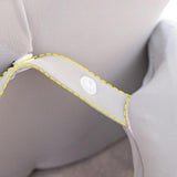 Maxbell Prone Pillow Headrest Memory Foam Wedge for Reading Back Neck Abdomen Adults Light Gray