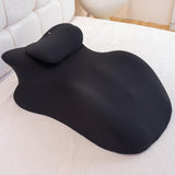Maxbell Prone Pillow Headrest Memory Foam Wedge for Reading Back Neck Abdomen Adults Black